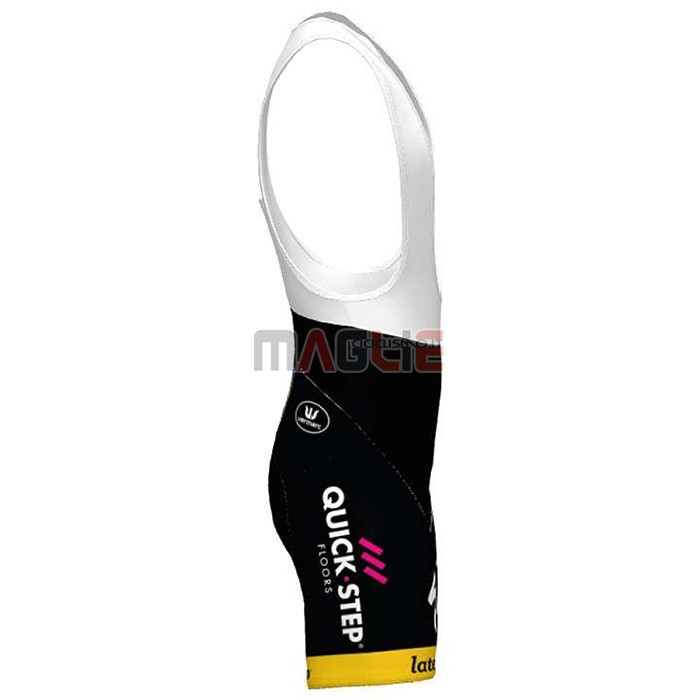 Maglia Deceuninck Quick Step Manica Corta 2020 Bianco Giallo